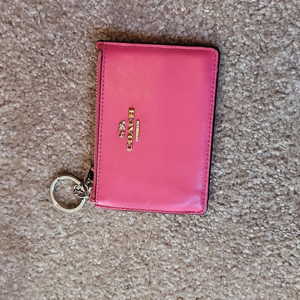 Coach mini skinny ID holder/keychain